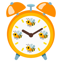 honeybee and alarm clock