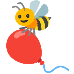 honeybee and balloon