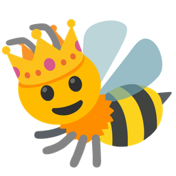 honeybee and crown