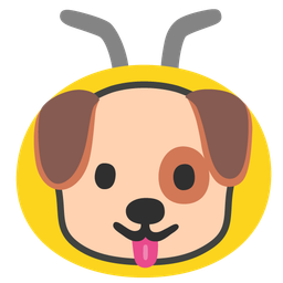 honeybee and dog face