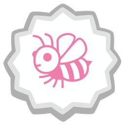 honeybee and fish cake with swirl