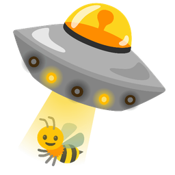 honeybee and flying saucer