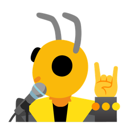honeybee and microphone