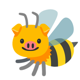 honeybee and pig face