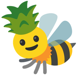 honeybee and pineapple