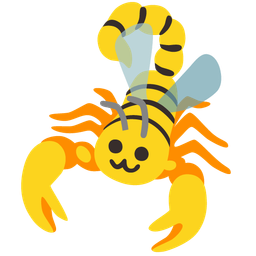 honeybee and scorpion