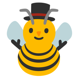 honeybee and snowman without snow