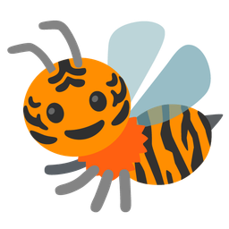 honeybee and tiger face