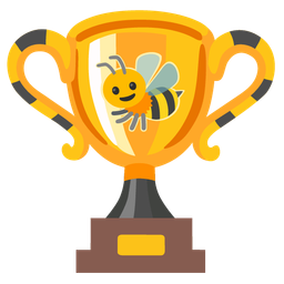 honeybee and trophy