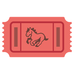 horse and admission tickets