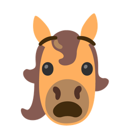 horse and anguished face