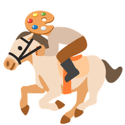 horse and artist palette