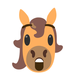 horse and astonished face