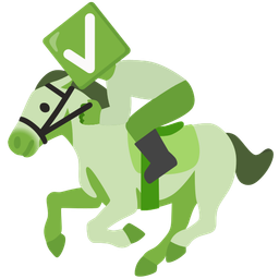 Horse and Check mark button