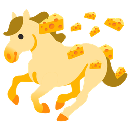 horse and cheese wedge