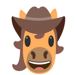 horse and cowboy hat face
