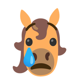 Horse and Crying face