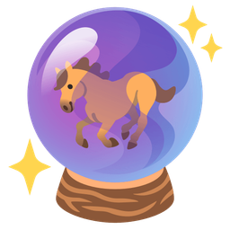 horse and crystal ball