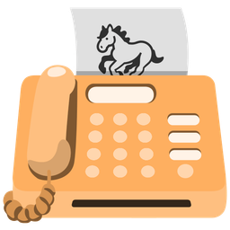 horse and fax machine