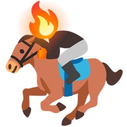 horse and fire
