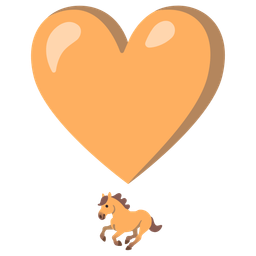 horse and heart exclamation