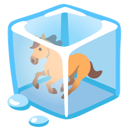horse and ice