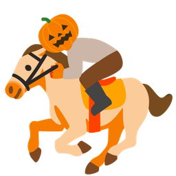 Horse and Jack-o-lantern