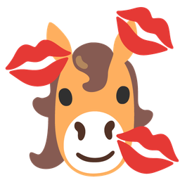 horse and kiss mark