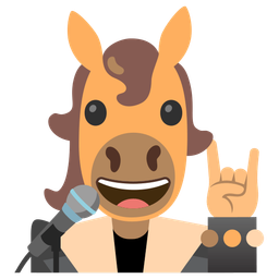 horse and microphone