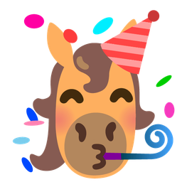 Horse and Partying face