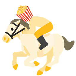 horse and popcorn
