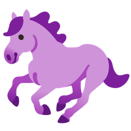 horse and purple heart
