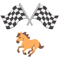 horse and racing car