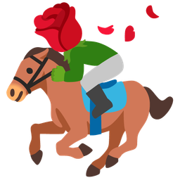 horse and rose