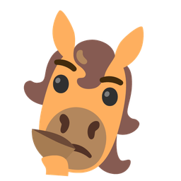 Horse and Thinking face