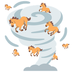 horse and tornado