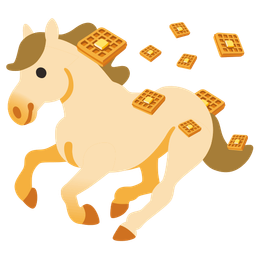 horse and waffle