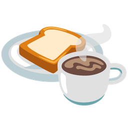 Hot beverage and Bread