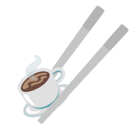Hot beverage and Chopsticks