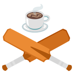 Hot beverage and Cricket game