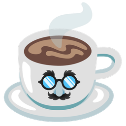 Hot beverage and Disguised face