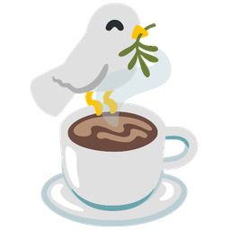 Hot beverage and Dove