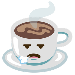 Hot beverage and Face exhaling