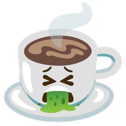 Hot beverage and Face vomiting