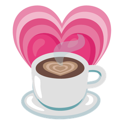 Hot beverage and Growing heart