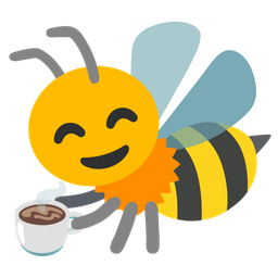 Hot beverage and Honeybee