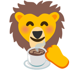 Hot beverage and Lion