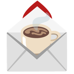 Hot beverage and Love letter