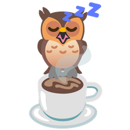 Hot beverage and Owl