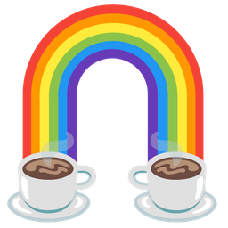 Hot beverage and Rainbow